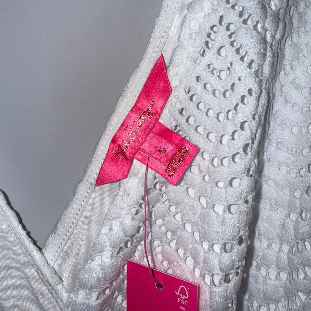 NWT Lilly Pulitzer Parigi Skort Romper Resort‎ White Size S - Picture 9 of 9